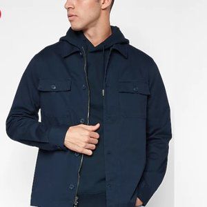 Slim Zip Up Shirt Jacket